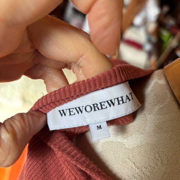 Orange sleeveless Bodycon Dress - WeWoreWhat - Picture 4 of 5